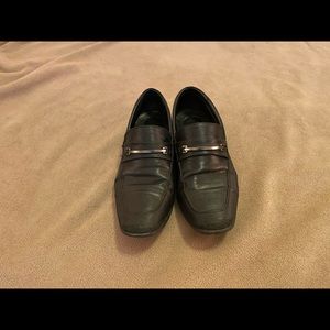 Calvin Klein black slip on dress shoes size 9
